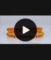 BR1709-2.6 Ruby Emerald Stone Bangles Gold Plated Bridal Jewelry